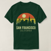 San Francisco California  Sunset T-shirt (Design voorkant)