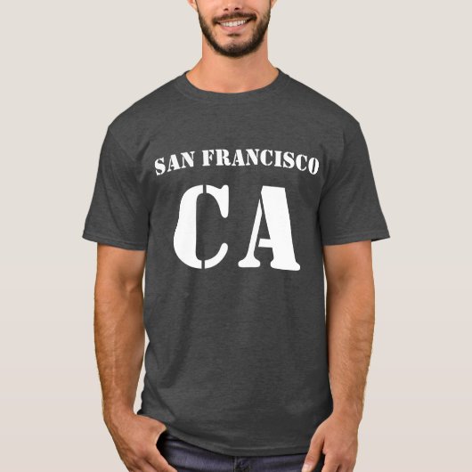 San Francisco California Tee Shirt (Voorkant)
