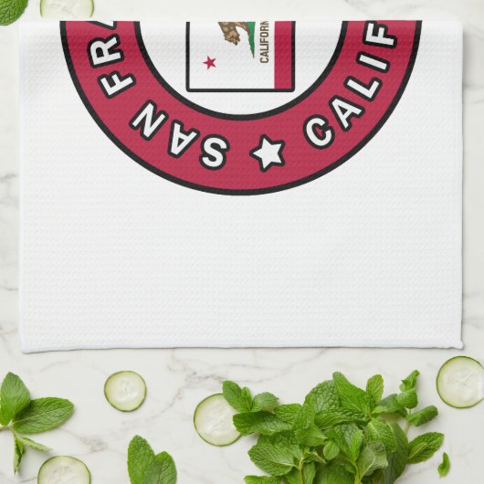 San Francisco California Theedoek (Gevouwen)