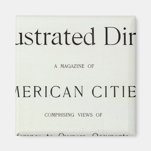 San Francisco California Title Page Magneet (Voorkant)