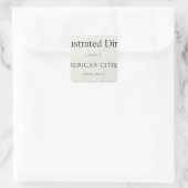 San Francisco California Title Page Vierkante Sticker (Tas)