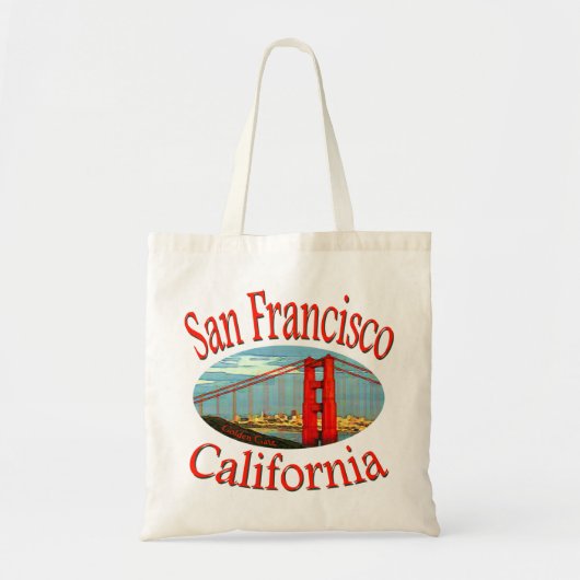 San Francisco California Tote Bag (Voorkant)