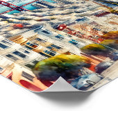 San Francisco California Travel Places waterverf Poster (Hoek)