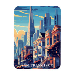 San Francisco California Travel Souvenir Magneet
