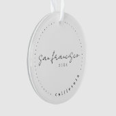 San Francisco, California Travel USA Simple Ornament (voorkant)