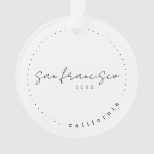San Francisco, California Travel USA Simple Ornament