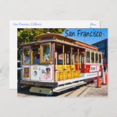 San Francisco California Trolley Car Briefkaart (Voorkant / Achterkant)