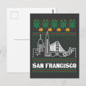 San Francisco California Ugly Christmas Briefkaart (Voorkant / Achterkant)