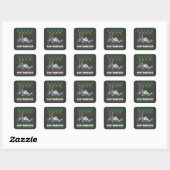 San Francisco California Ugly Christmas Vierkante Sticker (Vel)
