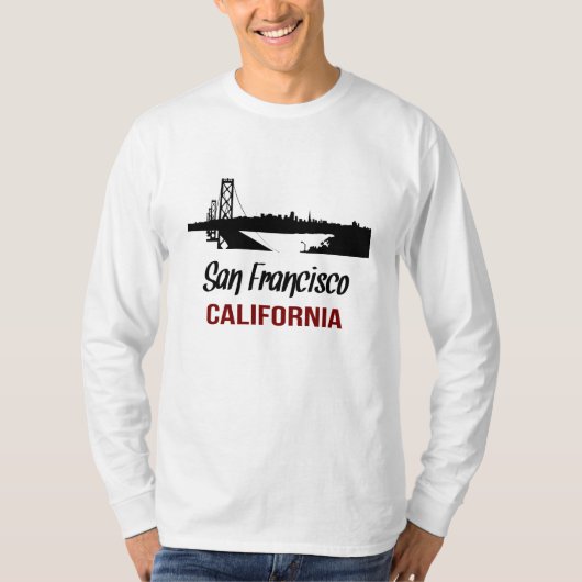 San Francisco California Unisex Long Sleeve T-shir T-shirt (Voorkant)