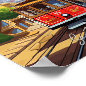 San Francisco California USA reisillustratie Poster (Hoek)