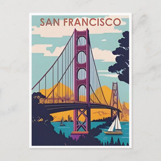 San Francisco California vakantie Briefkaart (Voorkant)