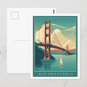 San Francisco California Verenigde Staten Beroemde Briefkaart