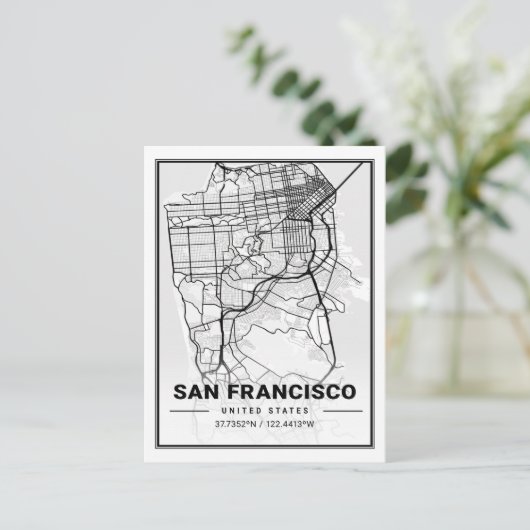 San Francisco California, Verenigde Staten: Travel Briefkaart (Staand voorkant)