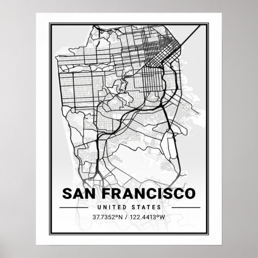 San Francisco California, Verenigde Staten: Travel Poster (Voorkant)
