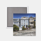 San Francisco California Victorians Magneet (Voorkant / Achterkant)
