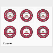 San Francisco California Vierkante Sticker (Vel)