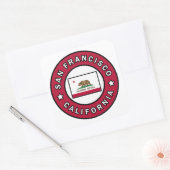 San Francisco California Vierkante Sticker (Envelop)