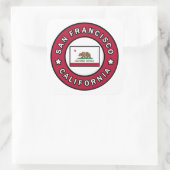 San Francisco California Vierkante Sticker (Tas)