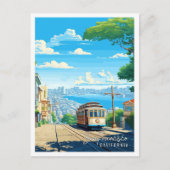 San Francisco California vintage reizen Briefkaart (Voorkant)