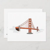 San Francisco California Weddings Save the Dates Aankondigingskaart (Voorkant / Achterkant)