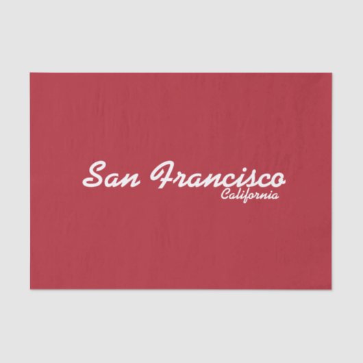 San Francisco, California Weefselpapier Tissuepapier (Voorkant)