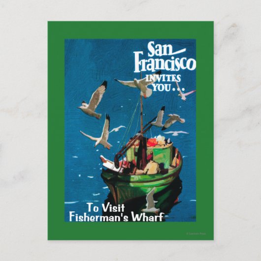San Francisco, CaliforniaFisherman's Wharf Briefkaart (Voorkant)