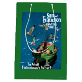 San Francisco, CaliforniaFisherman's Wharf Medium Cadeauzakje (Achterkant)