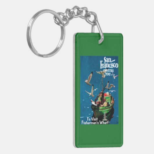 San Francisco, CaliforniaFisherman's Wharf Sleutelhanger (Voorkant Links)