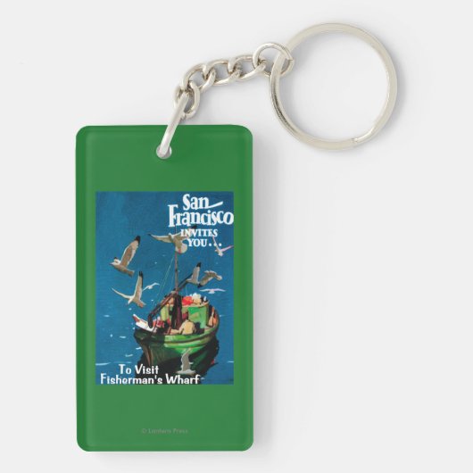 San Francisco, CaliforniaFisherman's Wharf Sleutelhanger (achterkant)