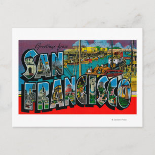 San Francisco, CaliforniaLarge Letter Scenes Briefkaart