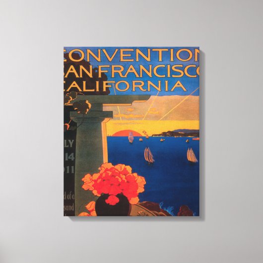 San Francisco, CaliforniaN.E.A. Conventie Canvas Afdruk (Voorkant)