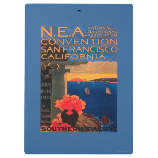 San Francisco, CaliforniaN.E.A. Conventie Klembord (Achterkant)