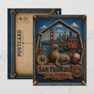 San Francisco Californië Ansichtkaart Reis uit het Briefkaart