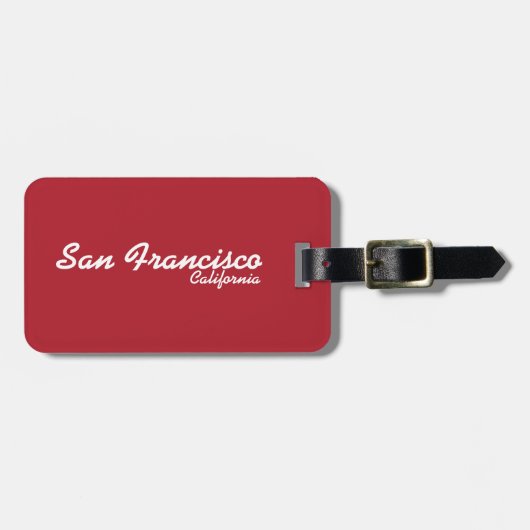 San Francisco, Californië Bagagelabel (Voorkant horizontaal)