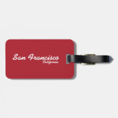 San Francisco, Californië Bagagelabel (Achterkant horizontaal)