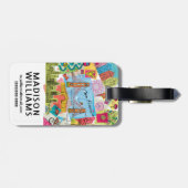 San Francisco, Californië Bagagelabel (Achterkant horizontaal)