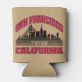 San Francisco, Californië Blikjeskoeler (Achterkant)