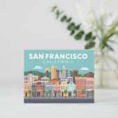 San Francisco Californië Briefkaart (Staand voorkant)