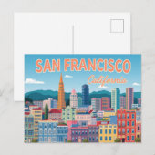 San Francisco Californië Briefkaart (Voorkant / Achterkant)