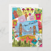 San Francisco, Californië Briefkaart (Voorkant / Achterkant)