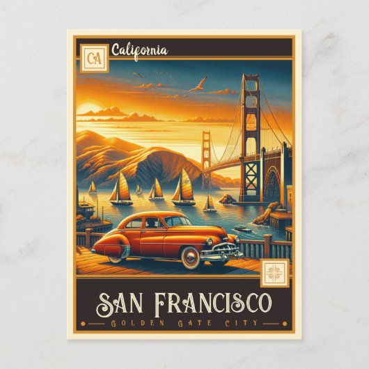 San Francisco, Californië |  Briefkaart (Voorkant)