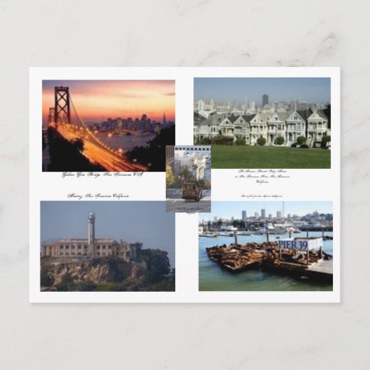 San Francisco Californië Briefkaart (Voorkant)