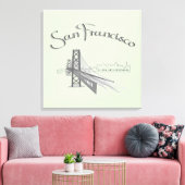 San Francisco, Californië Canvas Afdruk (Insitu (Woonkamer))