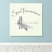 San Francisco, Californië Canvas Afdruk (Insitu (Houten vloer))