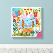 San Francisco, Californië Canvas Afdruk (Insitu (Houten vloer))