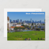 San Francisco, Californië, Dolores Park Briefkaart (Voorkant / Achterkant)