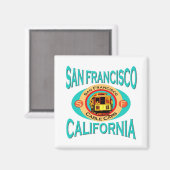 San Francisco Californië Gift Magneet (Voorkant / Achterkant)