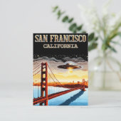 San Francisco, Californië - Golden Gate Bridge Briefkaart (Staand voorkant)