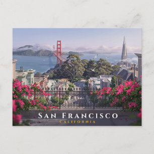 San Francisco Californië Golden Gate Bridge Reizen Briefkaart